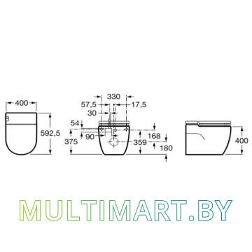Унитаз Roca In-Tank N-Merdian 893303000 картинка 2